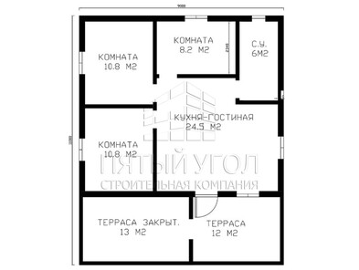 Каркасный дом 11x9 в ТОС Дубовая Горка