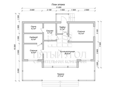 Каркасный дом 9х11 в г. Великий Новгород