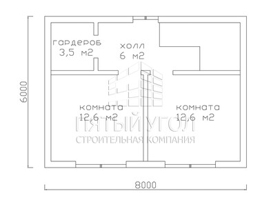 Каркасный дом 6х8 в д. Новая Мельница