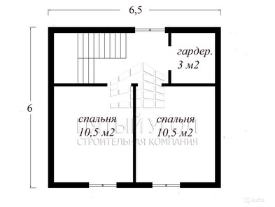 Каркасный дом 6х8,5 в д. Новая Мельница