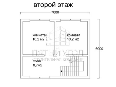 Каркасный дом 6х7 в д. Новая Мельница